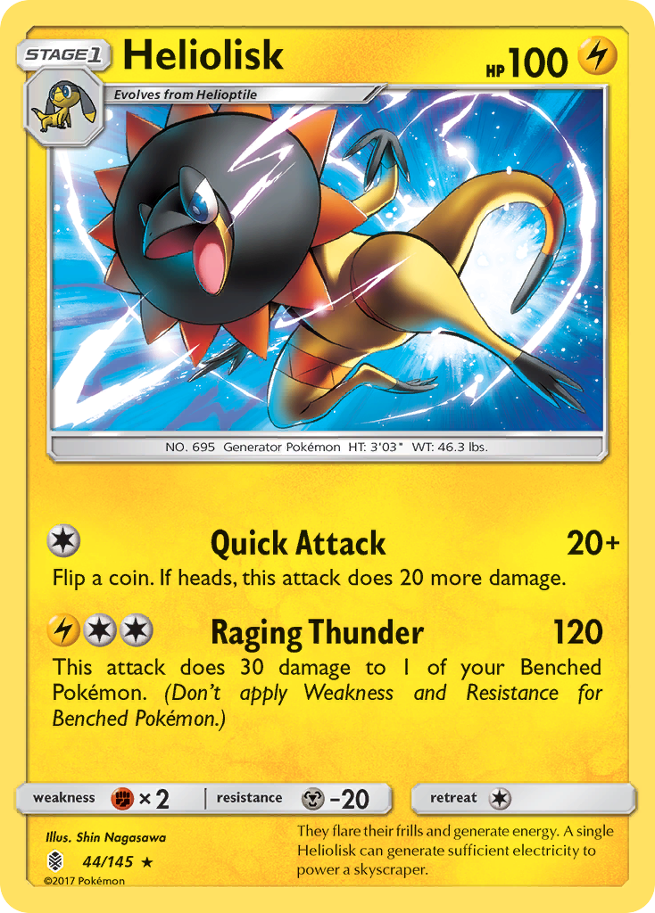 Heliolisk (44/145) [Sun & Moon: Guardians Rising] | Jomio and Rueliete's Cards and Comics