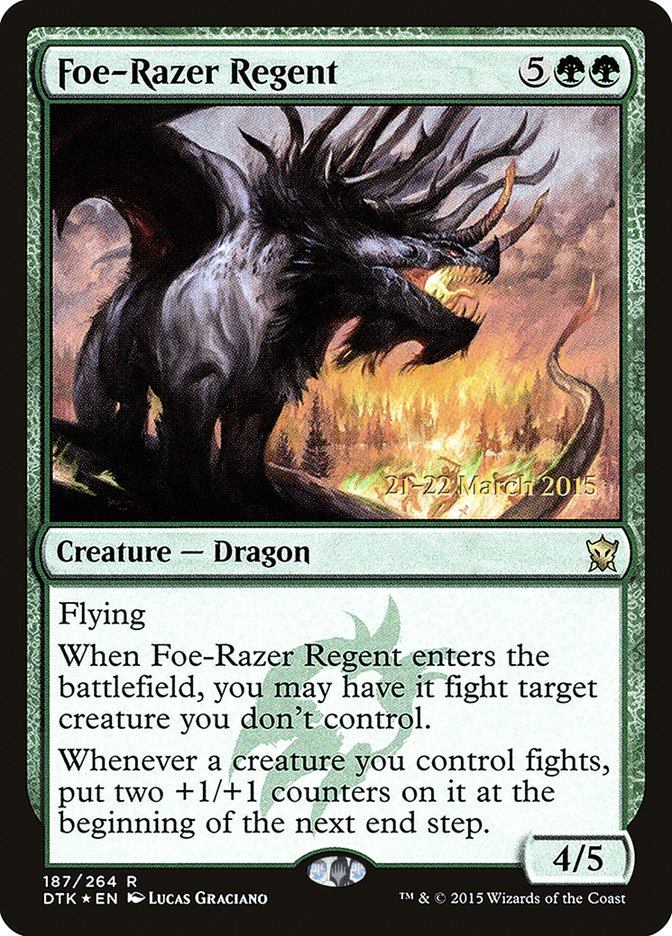 Foe-Razer Regent [Dragons of Tarkir Prerelease Promos] | Jomio and Rueliete's Cards and Comics
