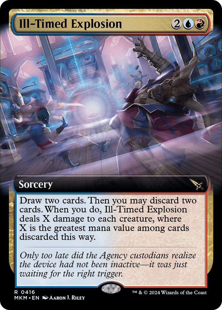 Ill-Timed Explosion (Extended Art) [Murders at Karlov Manor] | Jomio and Rueliete's Cards and Comics