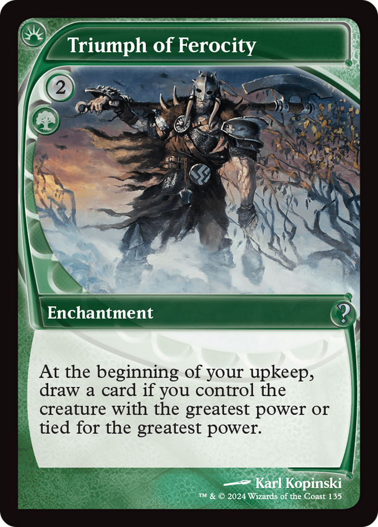 Triumph of Ferocity (Future Sight) [Mystery Booster 2] | Jomio and Rueliete's Cards and Comics