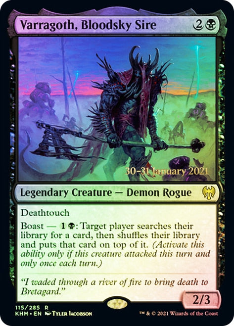 Varragoth, Bloodsky Sire [Kaldheim Prerelease Promos] | Jomio and Rueliete's Cards and Comics