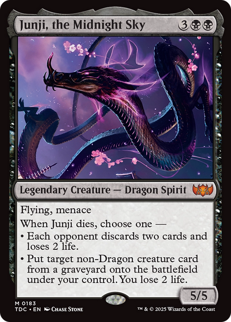 Junji, the Midnight Sky [Tarkir: Dragonstorm Commander] | Jomio and Rueliete's Cards and Comics