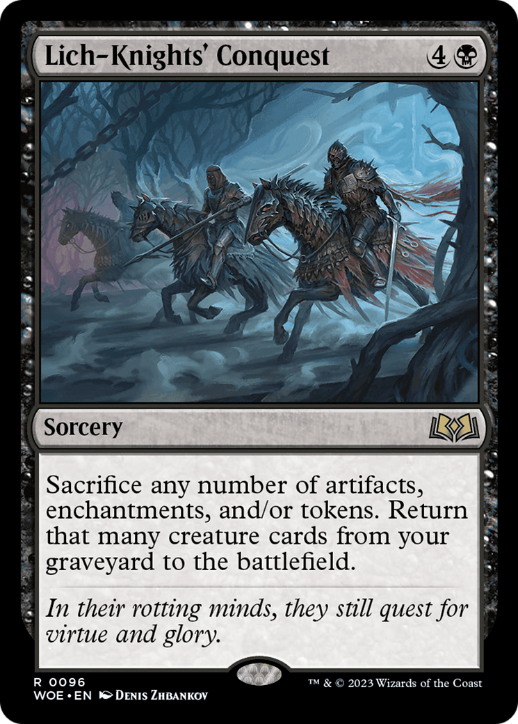 Lich-Knights' Conquest [Wilds of Eldraine] | Jomio and Rueliete's Cards and Comics