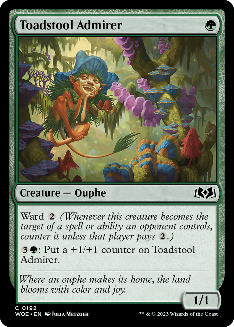 Toadstool Admirer [Wilds of Eldraine] | Jomio and Rueliete's Cards and Comics