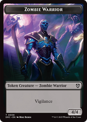 Zombie Army // Zombie Warrior Double-Sided Token [Aetherdrift Commander Tokens] | Jomio and Rueliete's Cards and Comics