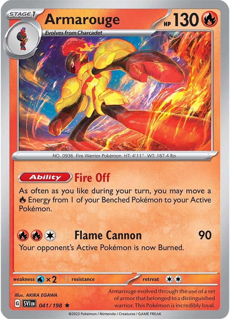 Armarouge (041/198) [Scarlet & Violet: Base Set] | Jomio and Rueliete's Cards and Comics