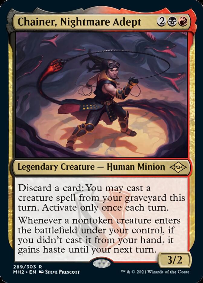 Chainer, Nightmare Adept (Foil Etched) [Modern Horizons 2] | Jomio and Rueliete's Cards and Comics