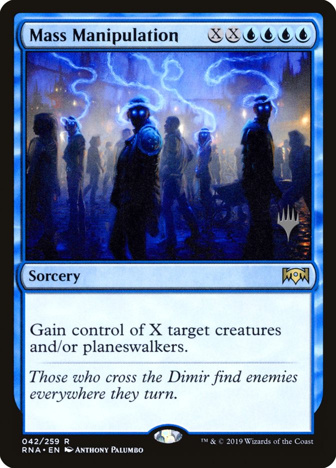 Mass Manipulation (Promo Pack) [Ravnica Allegiance Promos] | Jomio and Rueliete's Cards and Comics