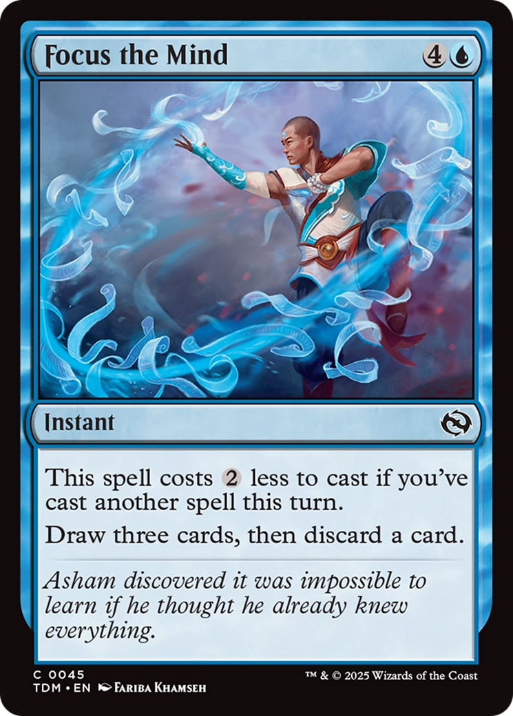 Focus the Mind [Tarkir: Dragonstorm] | Jomio and Rueliete's Cards and Comics