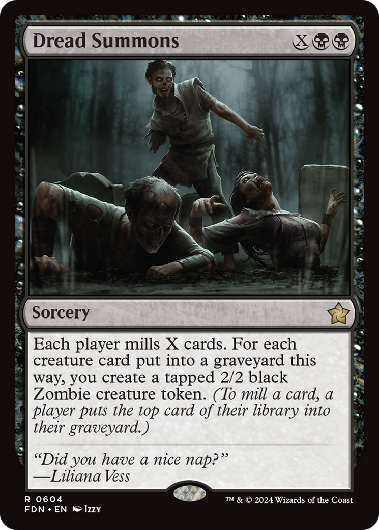 Dread Summons [Foundations] | Jomio and Rueliete's Cards and Comics