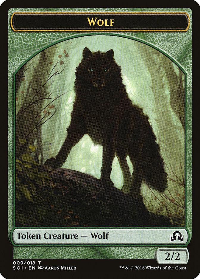 Wolf Token [Shadows over Innistrad Tokens] | Jomio and Rueliete's Cards and Comics