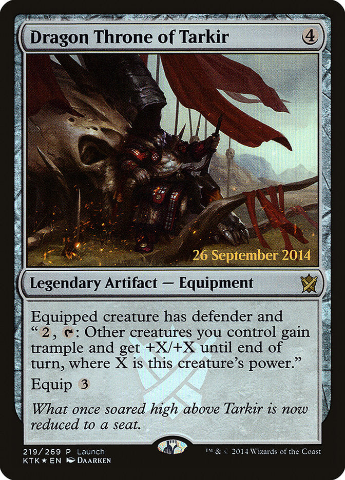 Dragon Throne of Tarkir (Launch) [Khans of Tarkir Prerelease Promos] | Jomio and Rueliete's Cards and Comics