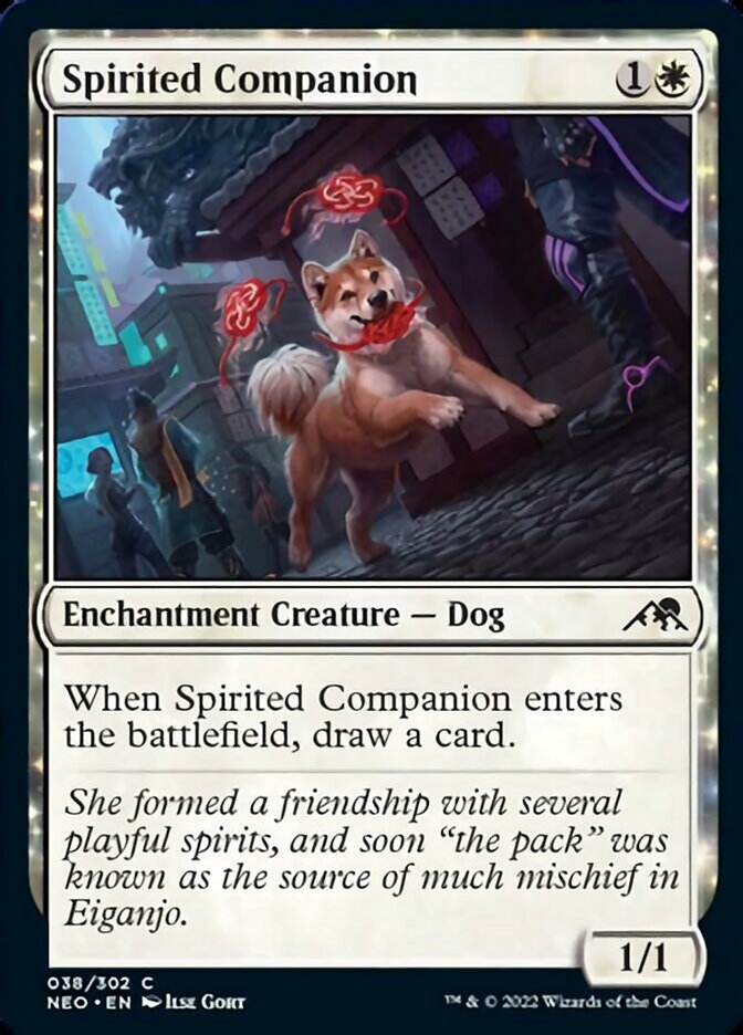 Spirited Companion [Kamigawa: Neon Dynasty] | Jomio and Rueliete's Cards and Comics