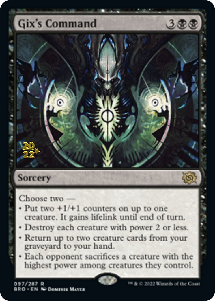 Gix's Command [The Brothers' War Prerelease Promos] | Jomio and Rueliete's Cards and Comics