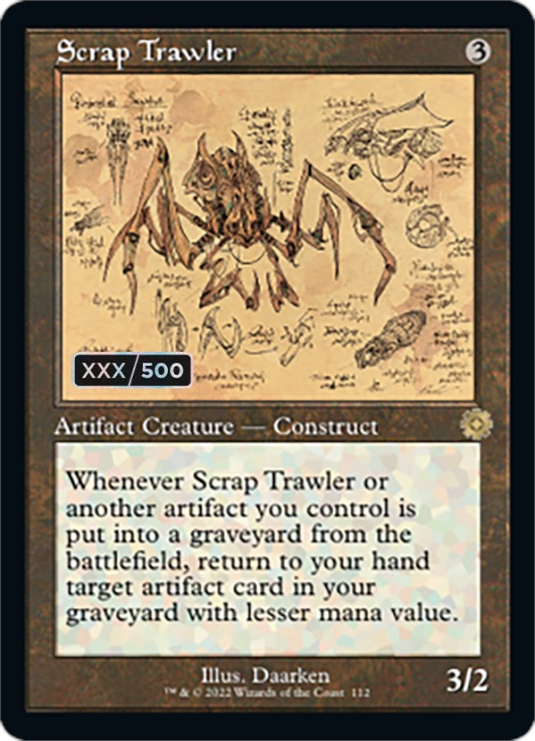 Scrap Trawler (Retro Schematic) (Serialized) [The Brothers' War Retro Artifacts] | Jomio and Rueliete's Cards and Comics