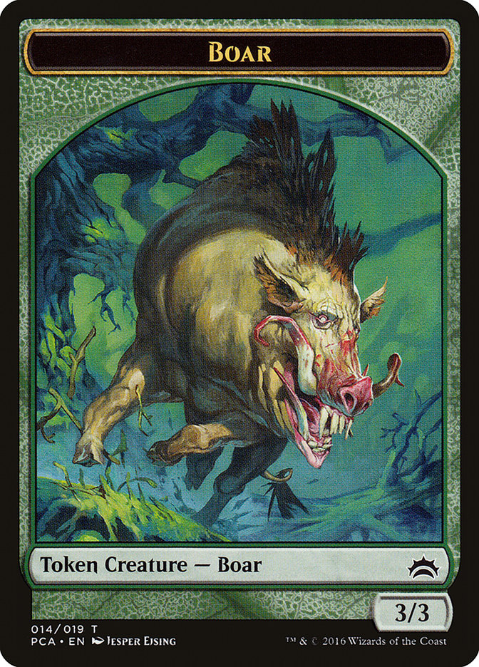 Boar Token [Planechase Anthology Tokens] | Jomio and Rueliete's Cards and Comics