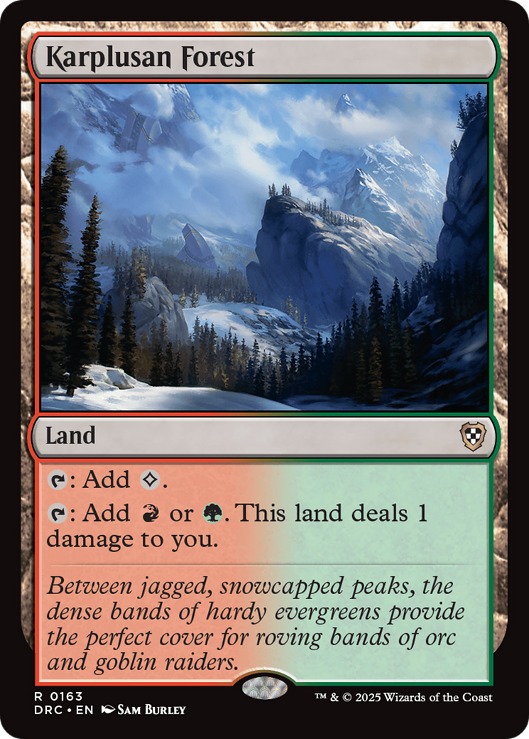 Karplusan Forest [Aetherdrift Commander] | Jomio and Rueliete's Cards and Comics