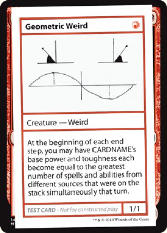 Geometric Weird (2021 Edition) [Mystery Booster Playtest Cards] | Jomio and Rueliete's Cards and Comics