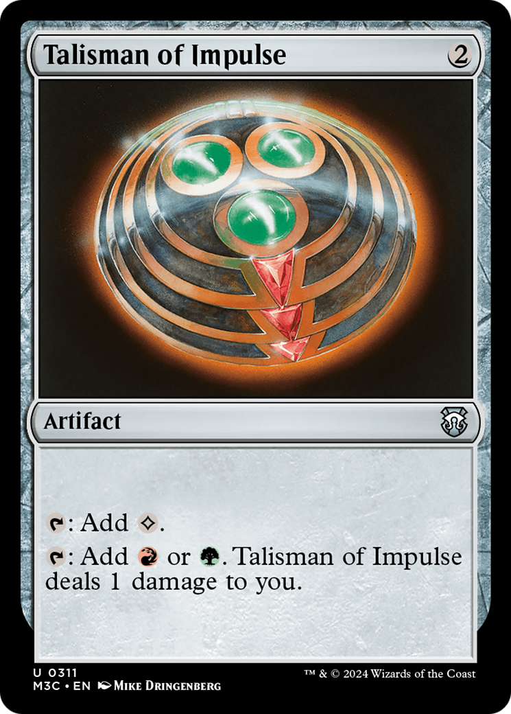 Talisman of Impulse (Ripple Foil) [Modern Horizons 3 Commander] | Jomio and Rueliete's Cards and Comics