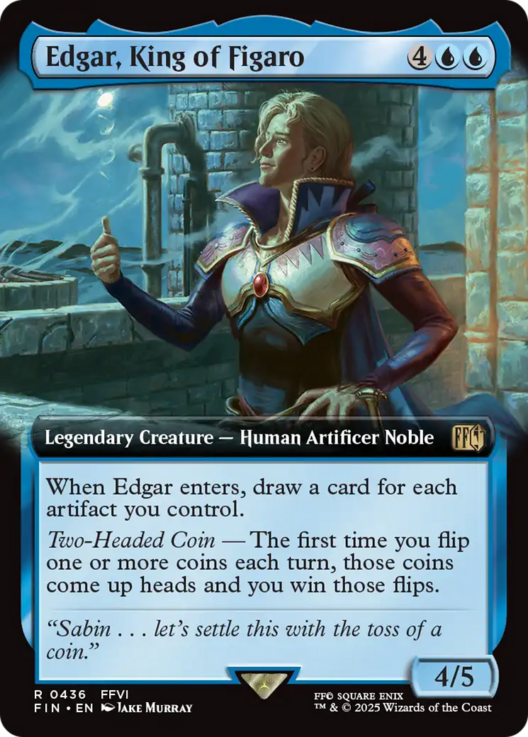 Edgar, King of Figaro (Extended Art) [FINAL FANTASY] | Jomio and Rueliete's Cards and Comics