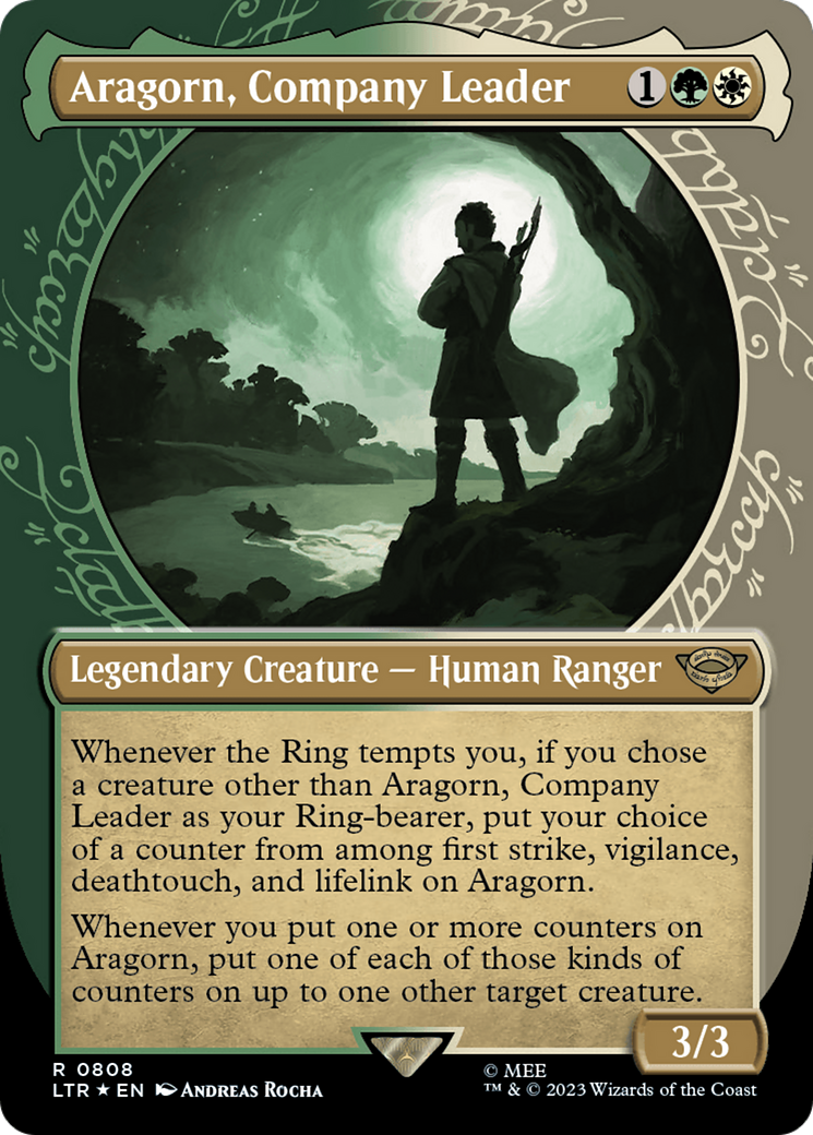 Aragorn, Company Leader (Showcase) (Surge Foil) [The Lord of the Rings: Tales of Middle-Earth] | Jomio and Rueliete's Cards and Comics