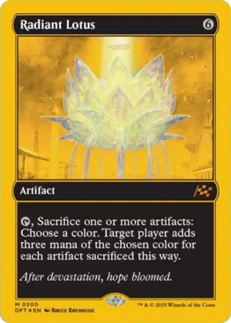 Radiant Lotus (First-Place Foil) [Aetherdrift] | Jomio and Rueliete's Cards and Comics