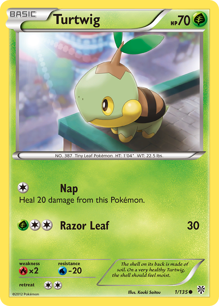 Turtwig (1/135) [Black & White: Plasma Storm] | Jomio and Rueliete's Cards and Comics