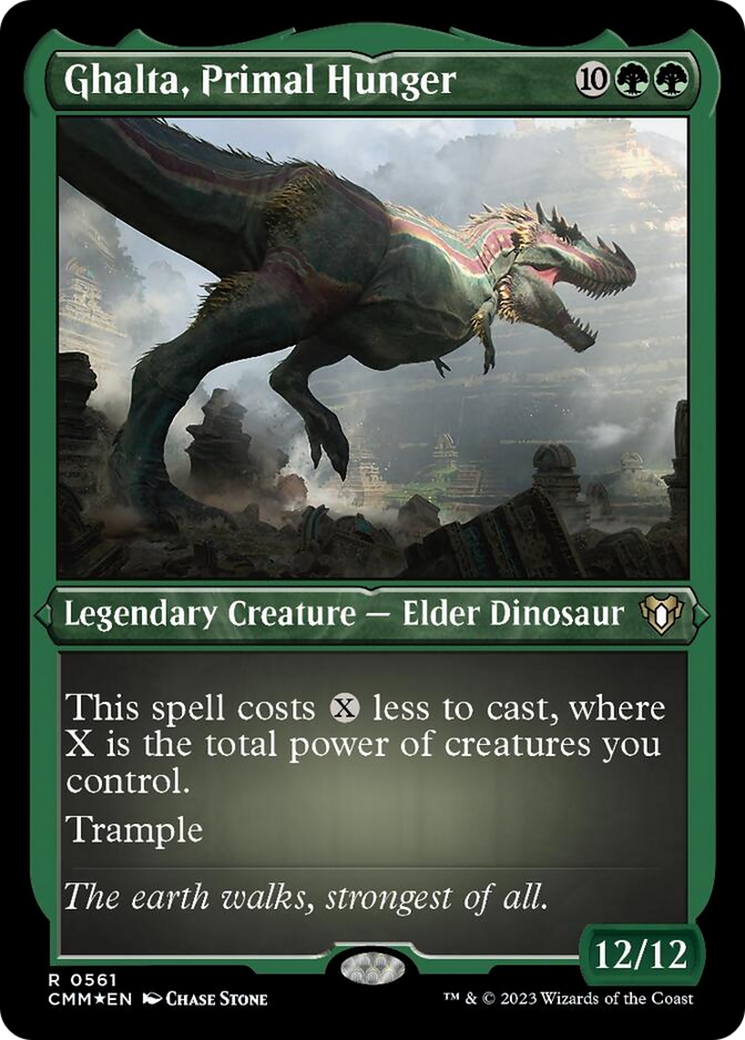 Ghalta, Primal Hunger (Foil Etched) [Commander Masters] | Jomio and Rueliete's Cards and Comics