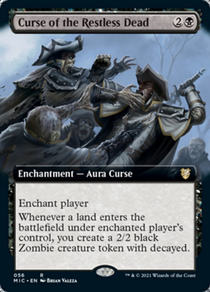 Curse of the Restless Dead (Extended Art) [Innistrad: Midnight Hunt Commander] | Jomio and Rueliete's Cards and Comics