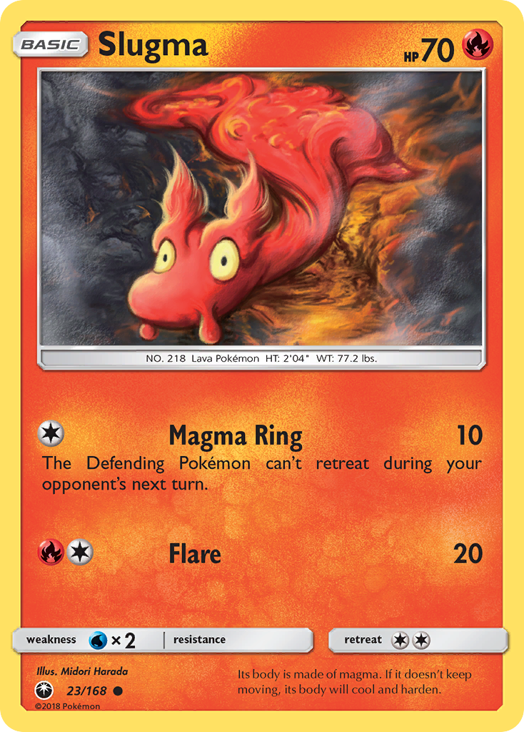 Slugma (23/168) [Sun & Moon: Celestial Storm] | Jomio and Rueliete's Cards and Comics