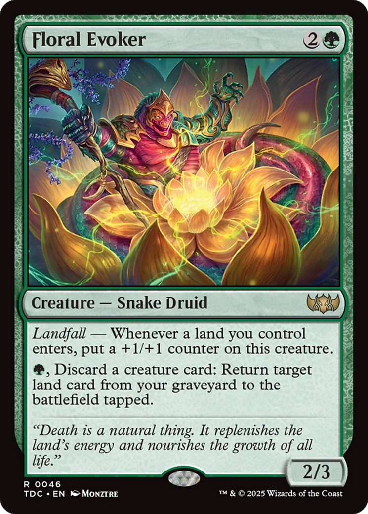 Floral Evoker [Tarkir: Dragonstorm Commander] | Jomio and Rueliete's Cards and Comics