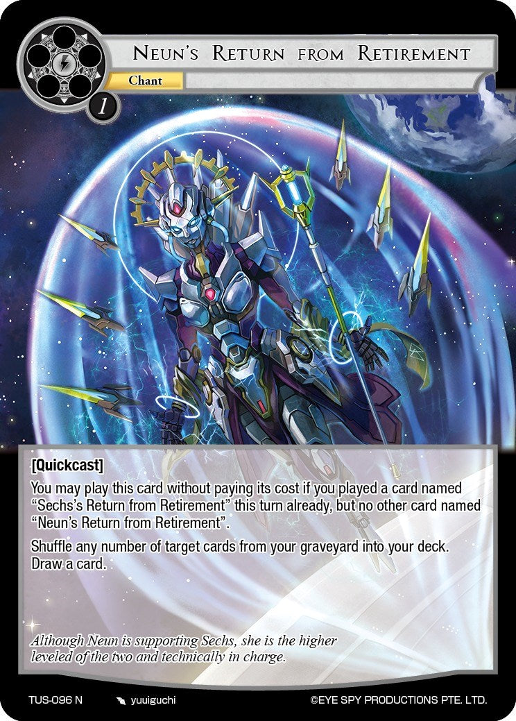 Neun's Return from Retirement (TUS-096 N) [The Underworld of Secrets] | Jomio and Rueliete's Cards and Comics