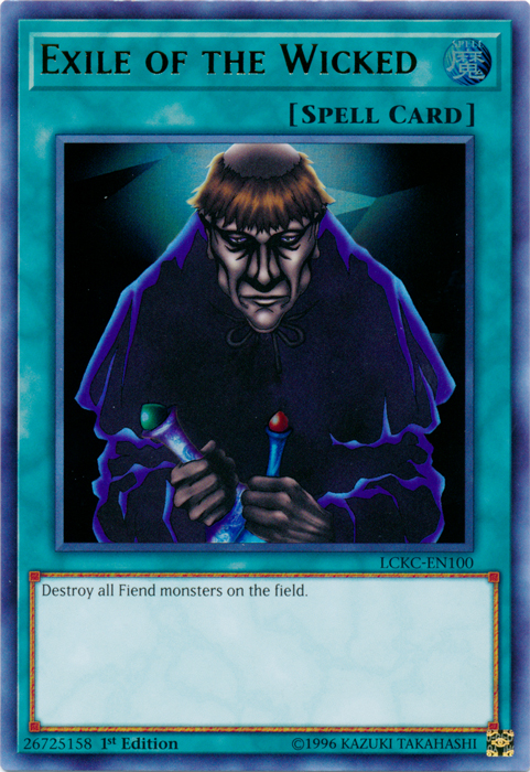Exile of the Wicked [LCKC-EN100] Ultra Rare | Jomio and Rueliete's Cards and Comics