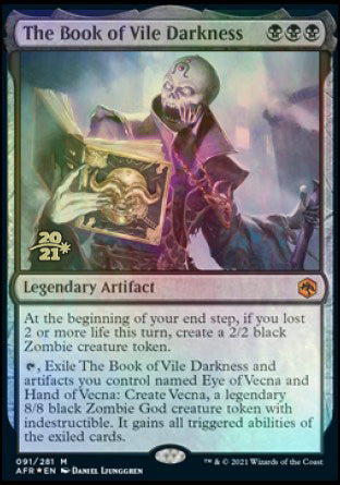 The Book of Vile Darkness [Dungeons & Dragons: Adventures in the Forgotten Realms Prerelease Promos] | Jomio and Rueliete's Cards and Comics