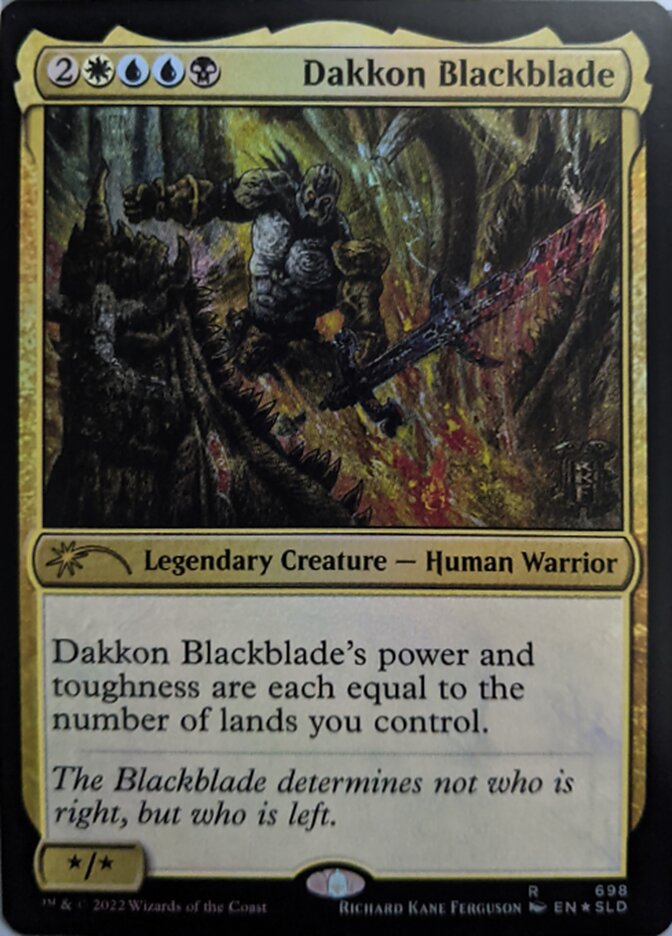 Dakkon Blackblade [Secret Lair Drop Promos] | Jomio and Rueliete's Cards and Comics