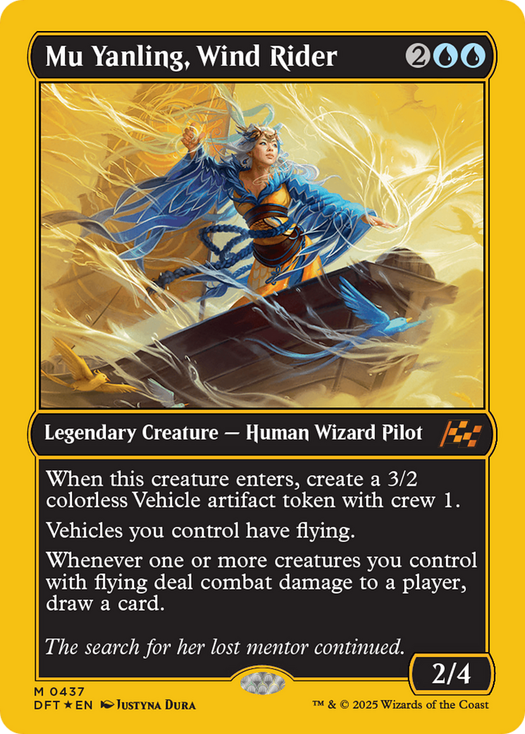 Mu Yanling, Wind Rider (First-Place Foil) [Aetherdrift] | Jomio and Rueliete's Cards and Comics