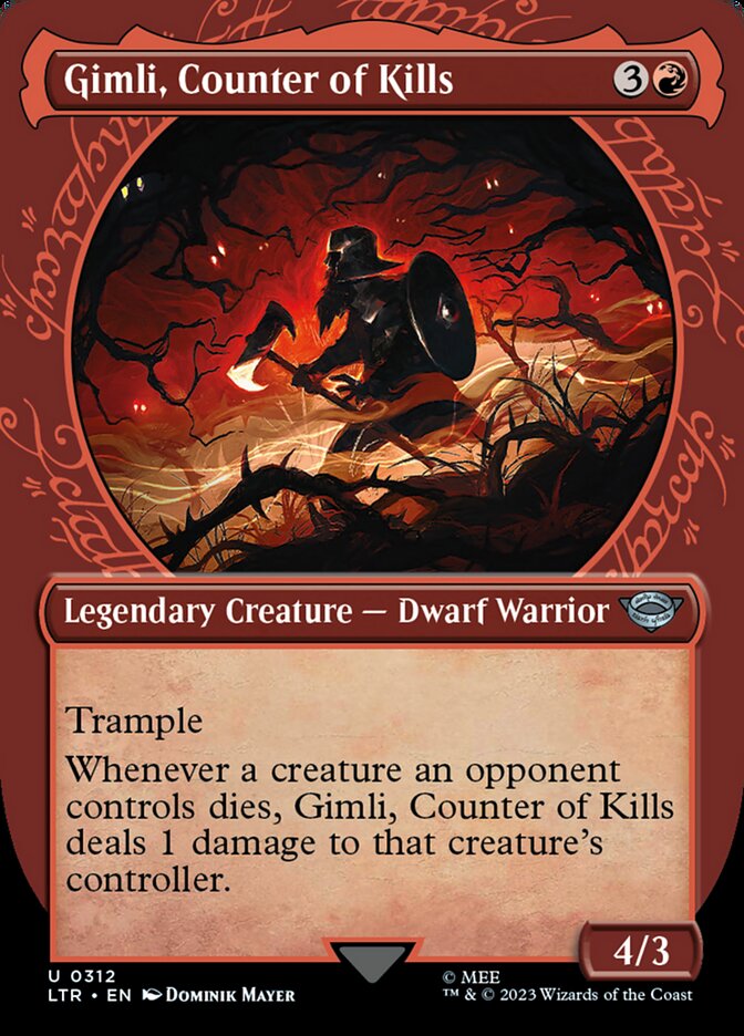 Gimli, Counter of Kills (Showcase Ring Frame) [The Lord of the Rings: Tales of Middle-Earth] | Jomio and Rueliete's Cards and Comics
