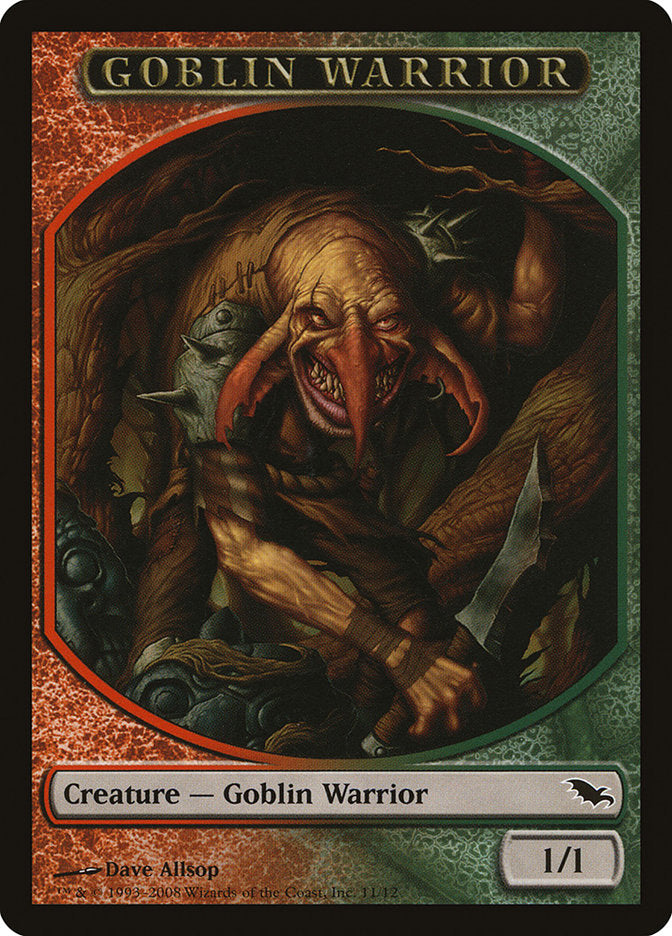 Goblin Warrior Token [Shadowmoor Tokens] | Jomio and Rueliete's Cards and Comics