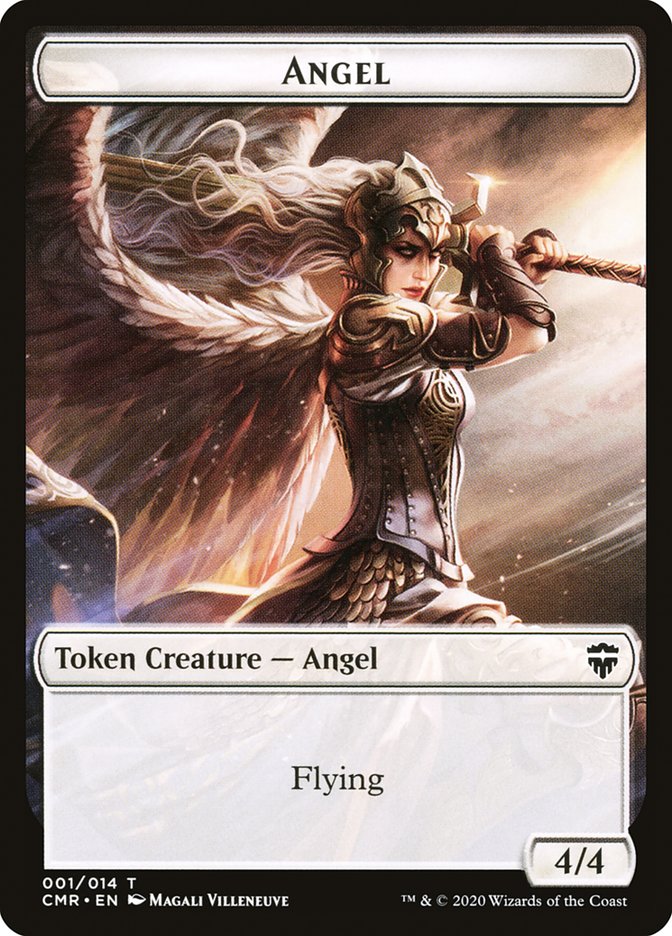 Angel // Soldier Double-Sided Token [Commander Legends Tokens] | Jomio and Rueliete's Cards and Comics