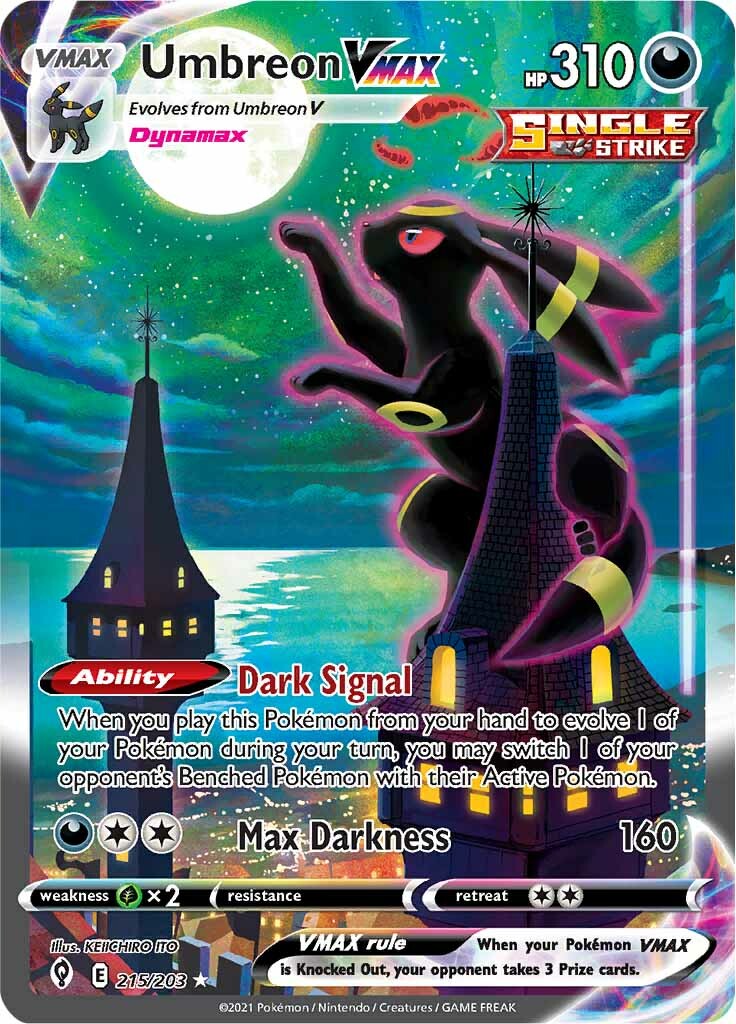 Umbreon VMAX (215/203) [Sword & Shield: Evolving Skies] | Jomio and Rueliete's Cards and Comics