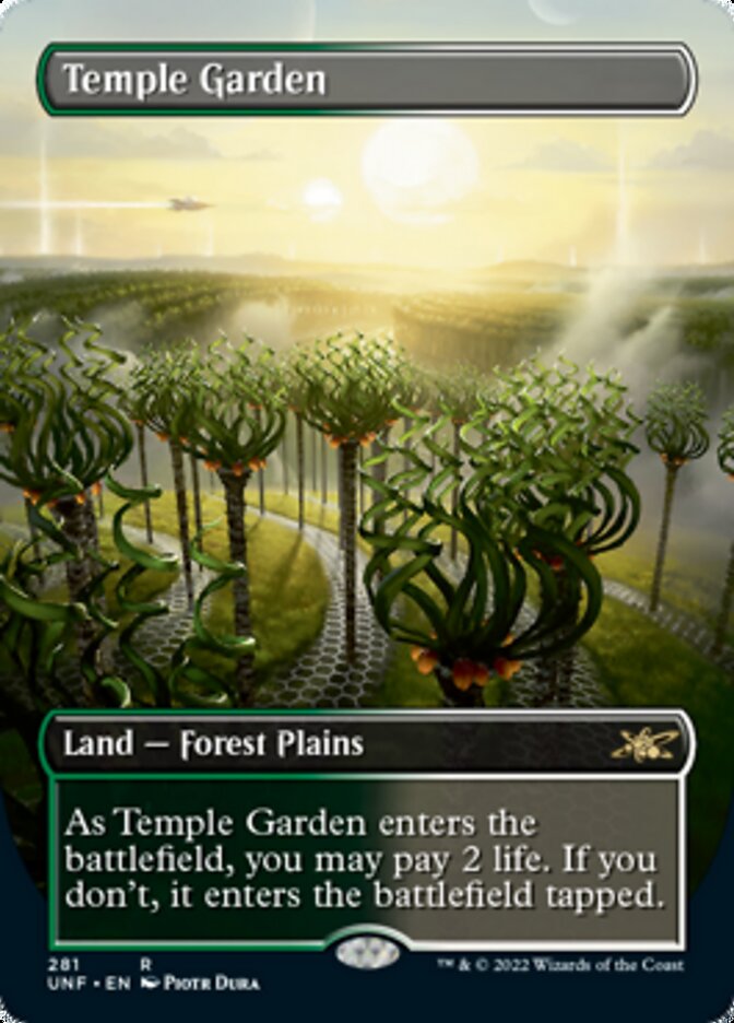 Temple Garden (Borderless) [Unfinity] | Jomio and Rueliete's Cards and Comics