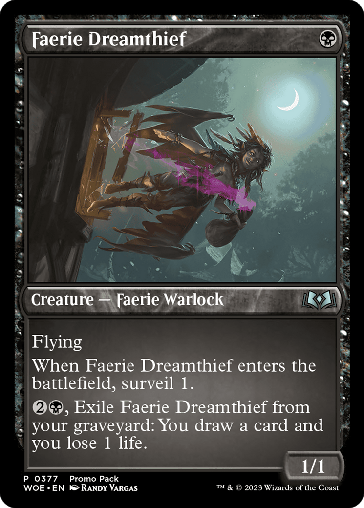 Faerie Dreamthief (Promo Pack) [Wilds of Eldraine Promos] | Jomio and Rueliete's Cards and Comics