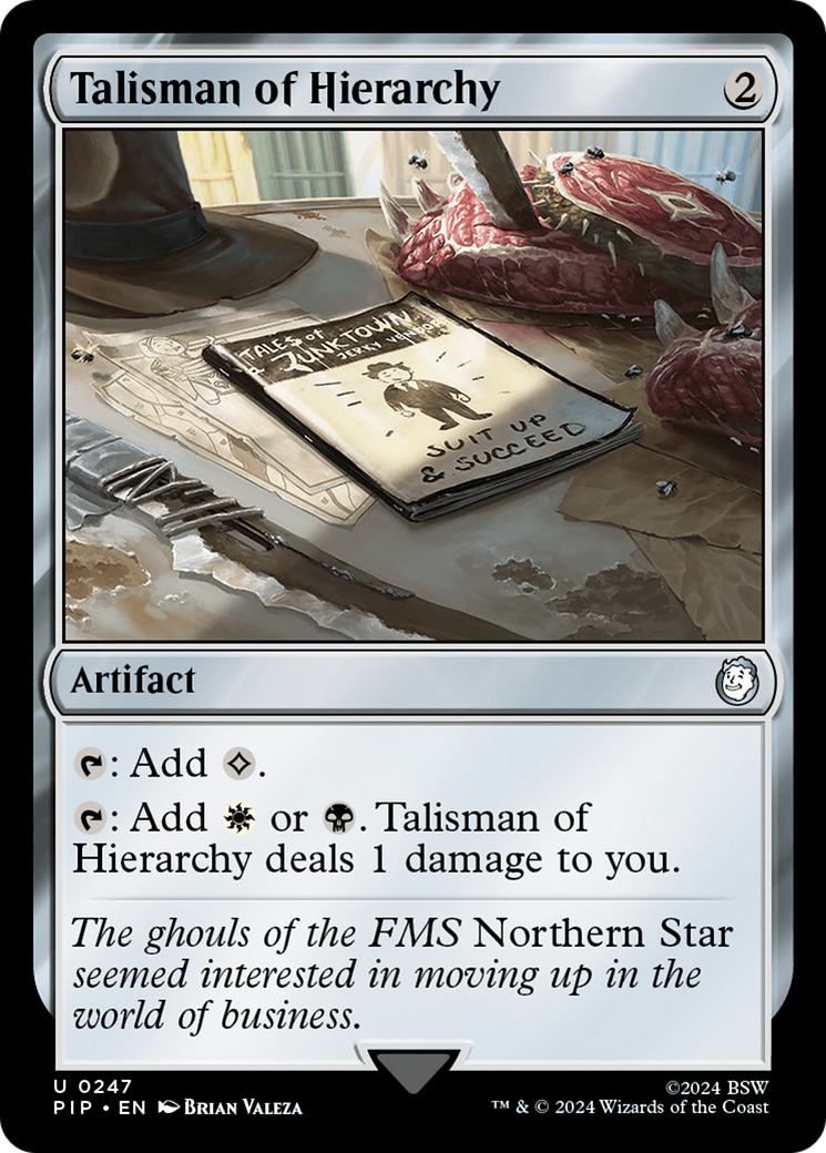 Talisman of Hierarchy [Fallout] | Jomio and Rueliete's Cards and Comics