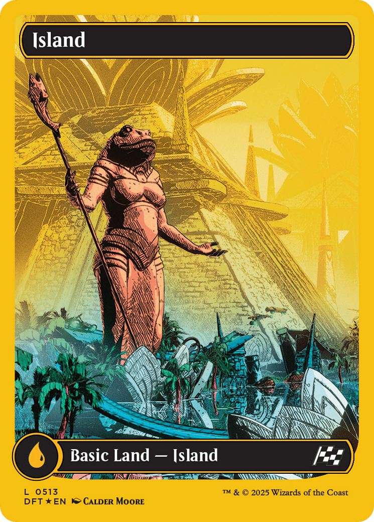 Island (0513) (First-Place Foil) [Aetherdrift] | Jomio and Rueliete's Cards and Comics