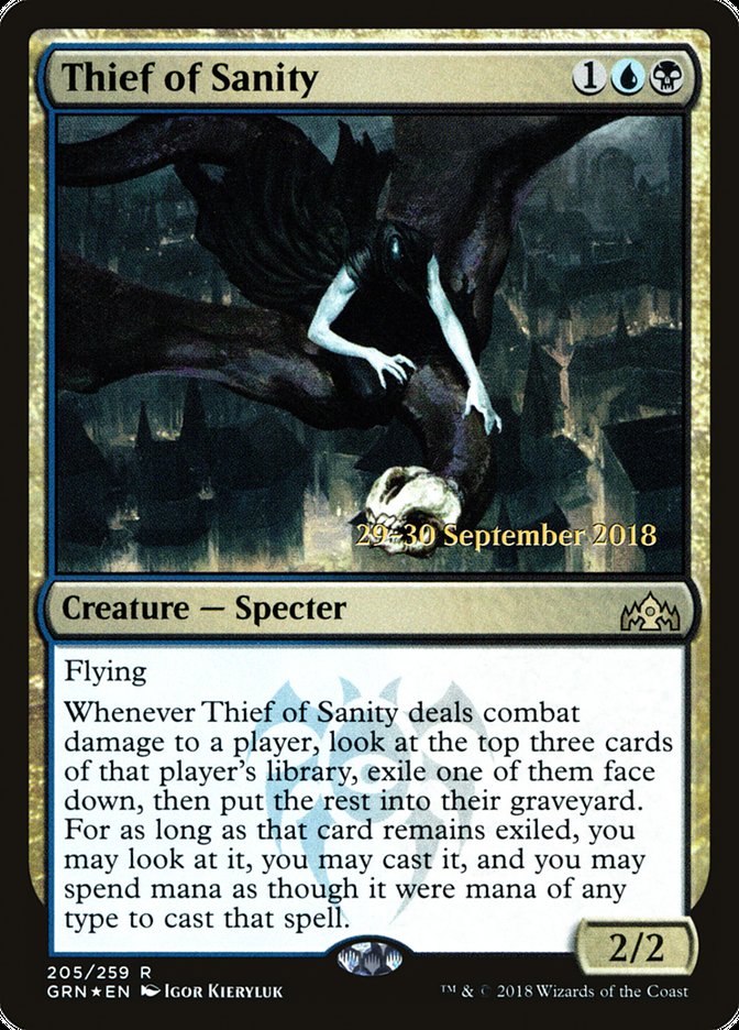 Thief of Sanity [Guilds of Ravnica Prerelease Promos] | Jomio and Rueliete's Cards and Comics