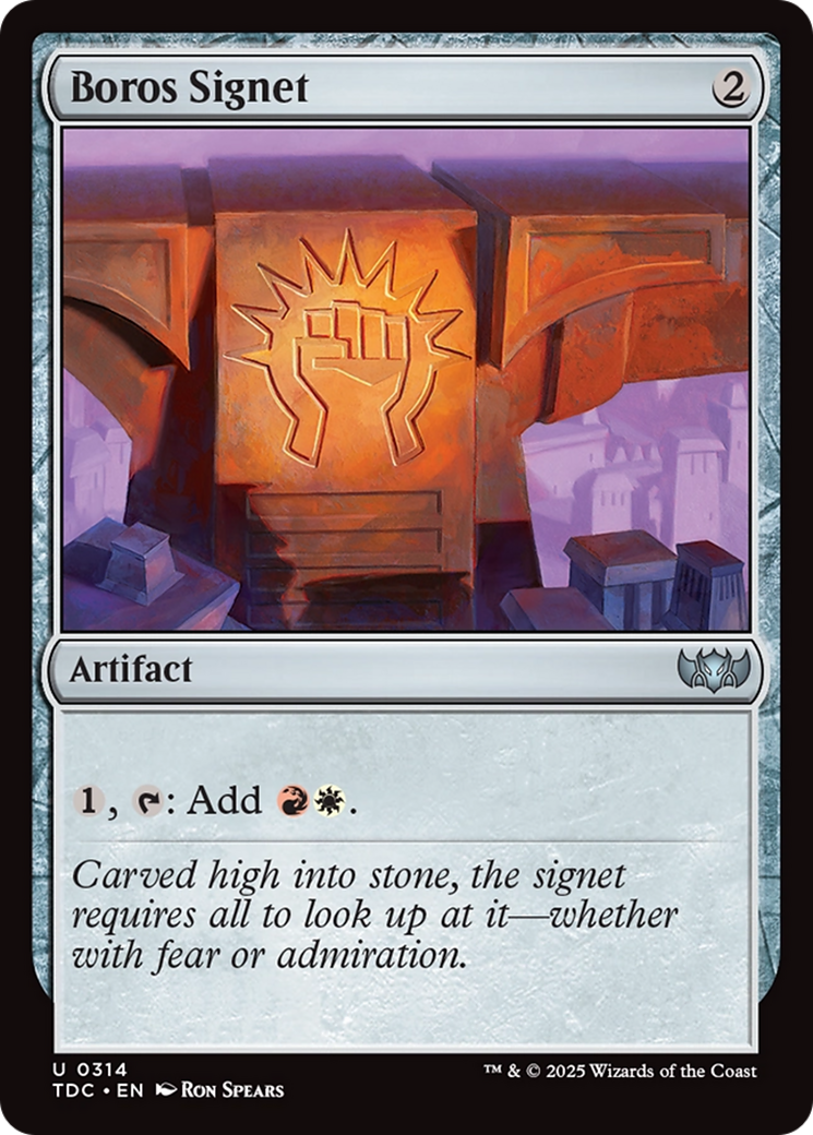 Boros Signet [Tarkir: Dragonstorm Commander] | Jomio and Rueliete's Cards and Comics