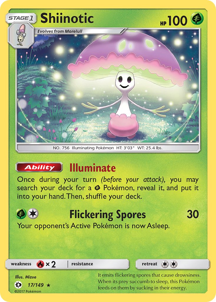 Shiinotic (17/149) (Theme Deck Exclusive) [Sun & Moon: Base Set] | Jomio and Rueliete's Cards and Comics