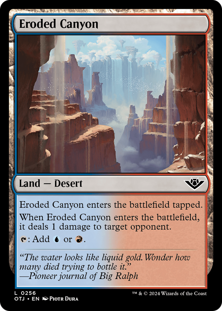 Eroded Canyon [Outlaws of Thunder Junction] | Jomio and Rueliete's Cards and Comics
