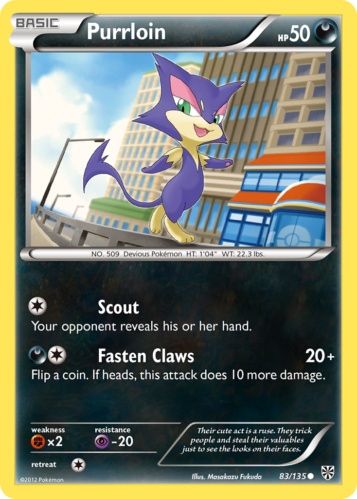 Purrloin (83/135) [Black & White: Plasma Storm] | Jomio and Rueliete's Cards and Comics