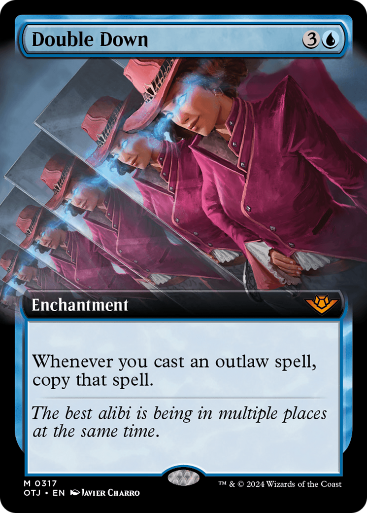 Double Down (Extended Art) [Outlaws of Thunder Junction] | Jomio and Rueliete's Cards and Comics